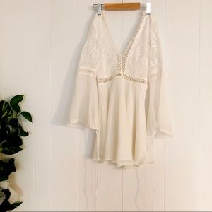 Hello Molly Dresses - Hello Molly White Cream Lace Longsleeve Dress Hello Molly Dresses - Hello Molly White Cream Lace Longsleeve Dress